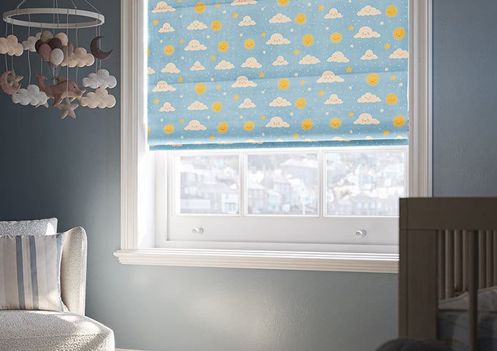 Cloud Nine, Sunshine - Motorised Roman Blind - Image 5